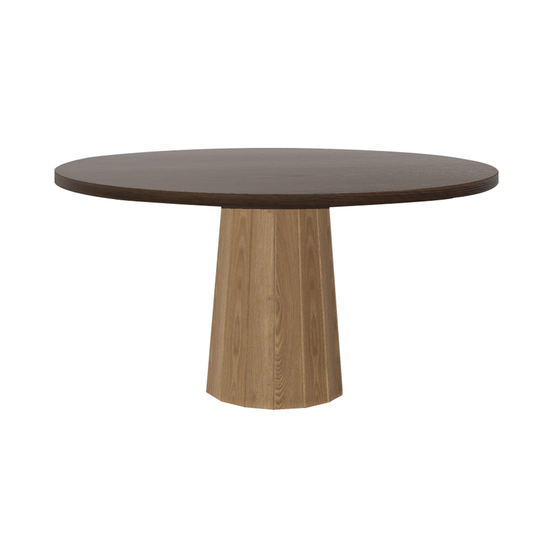 Container Round Table: Large + Bodhi Cover + Cinnamon Stained + Natural Oil