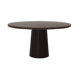 Container Round Table: Large + Bodhi Cover + Cinnamon Stained + Wenge