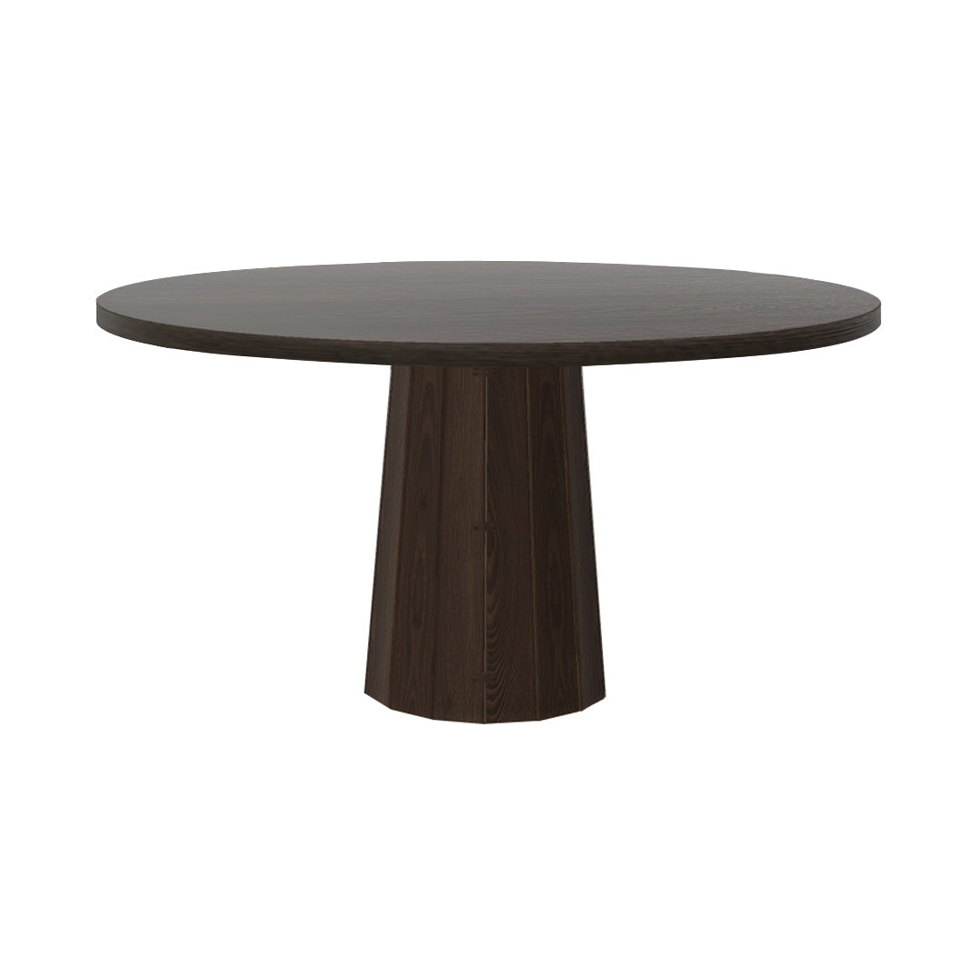 Container Round Table: Large + Bodhi Cover + Grey stained + Cinnamon