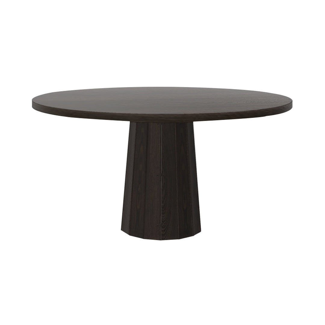 Container Round Table: Large + Bodhi Cover + Grey stained + Grey