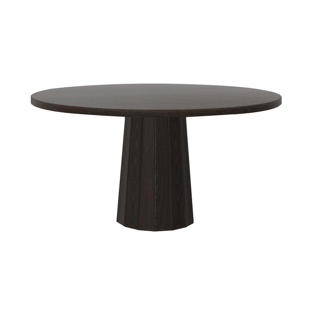 Container Round Table: Large + Bodhi Cover + Grey stained + Grey