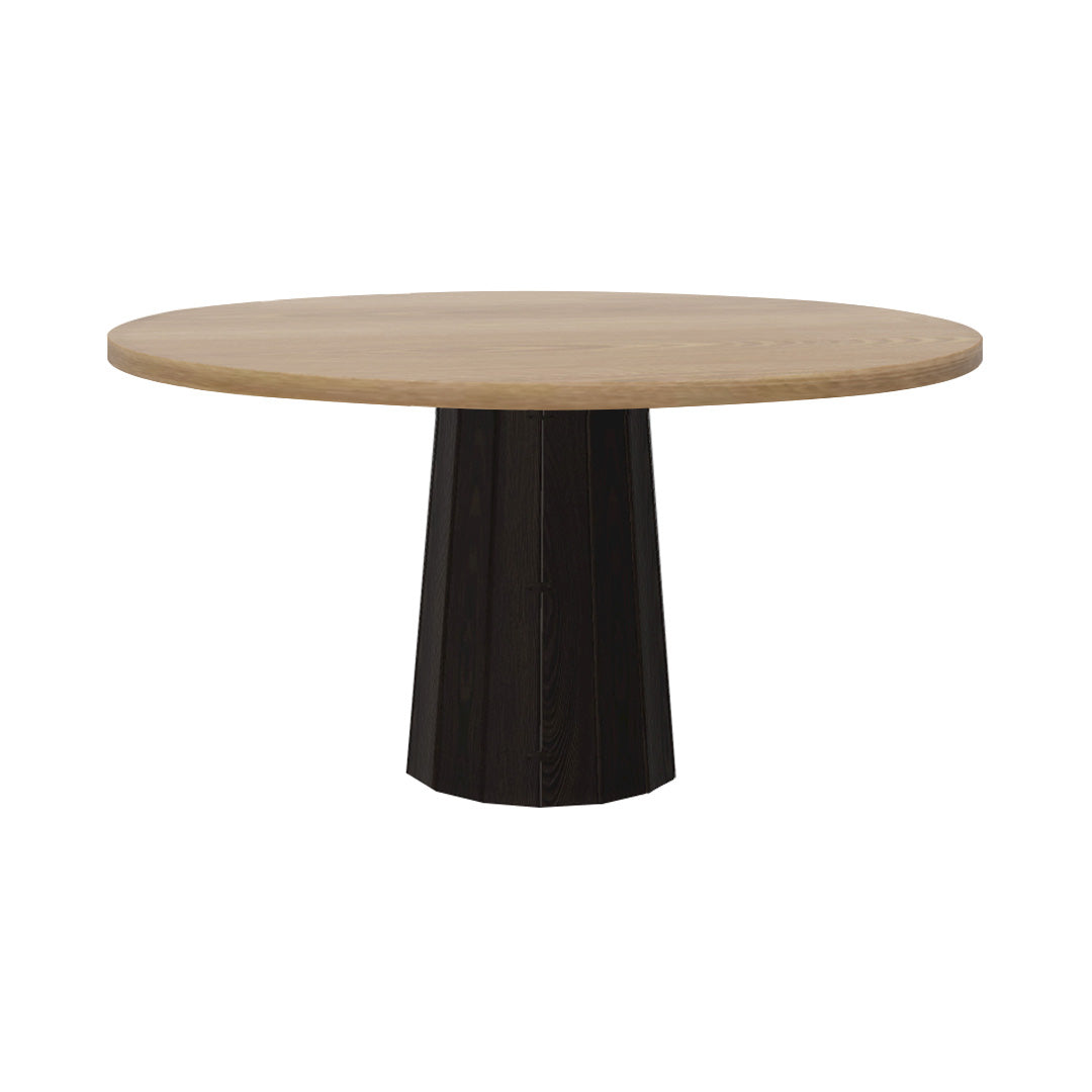 Container Round Table: Large + Bodhi Cover + Natural Oil + Wenge