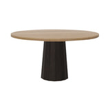 Container Round Table: Large + Bodhi Cover + Natural Oil + Grey