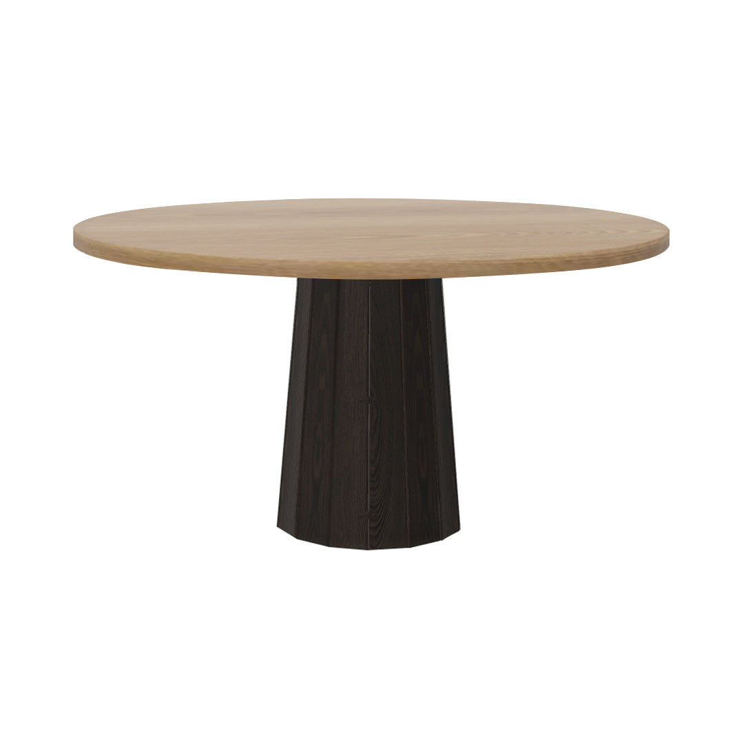 Container Round Table: Large + Bodhi Cover + Natural Oil + Grey