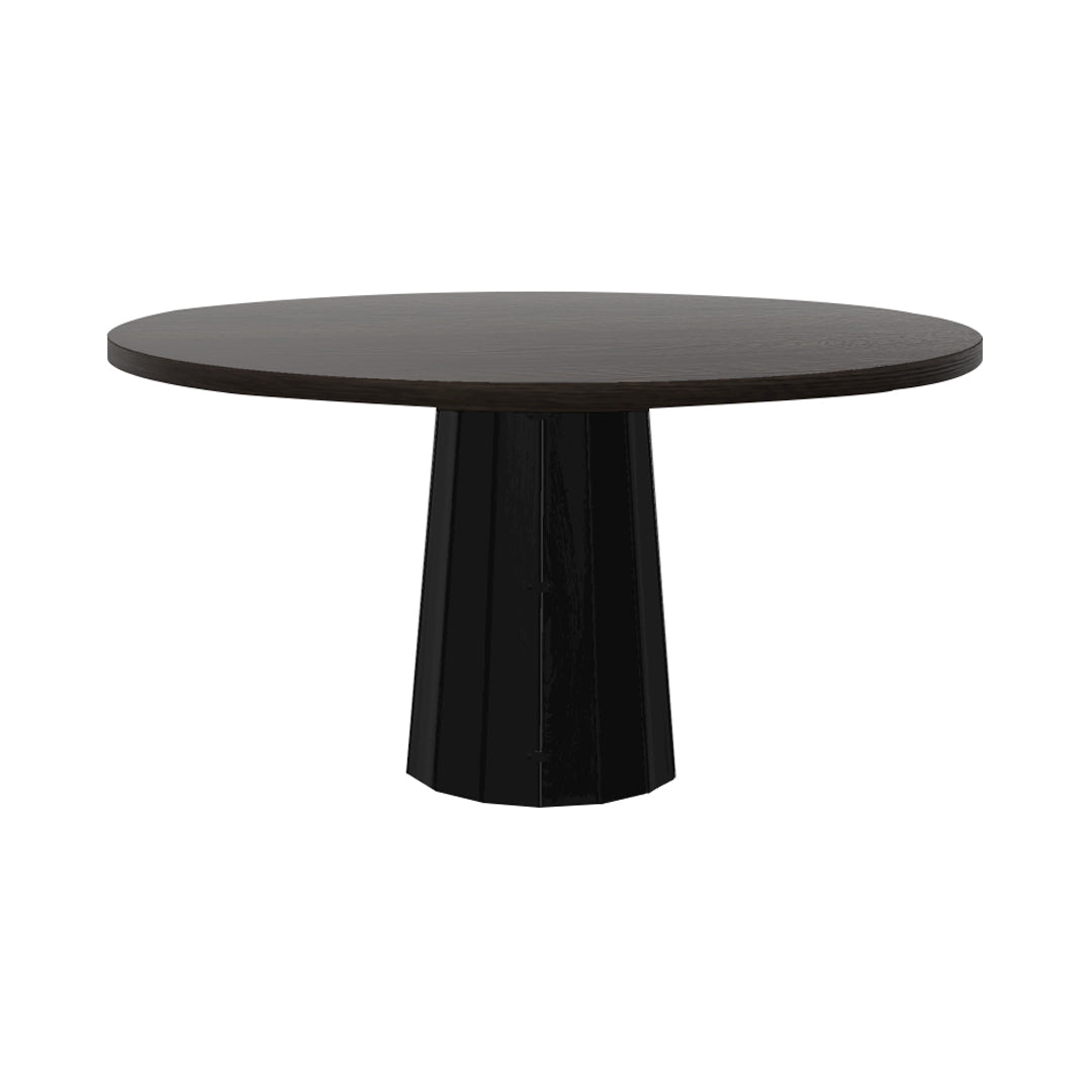 Container Round Table: Large + Bodhi Cover + Wenge Stained + Black