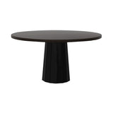 Container Round Table: Large + Bodhi Cover + Wenge Stained + Black
