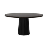 Container Round Table: Large + Bodhi Cover + Wenge Stained + Black