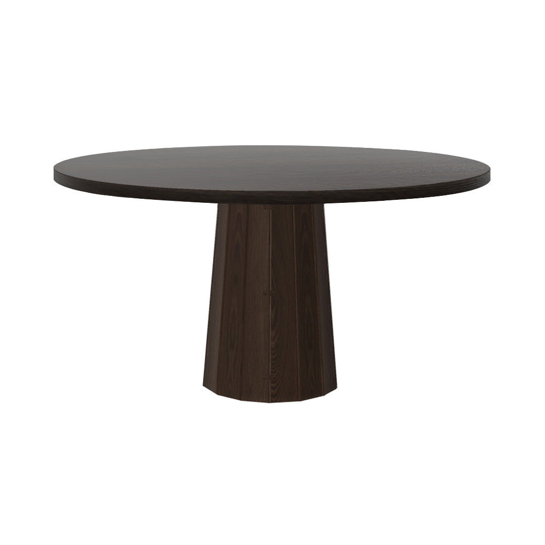 Container Round Table: Large + Bodhi Cover + Wenge Stained + Cinnamon