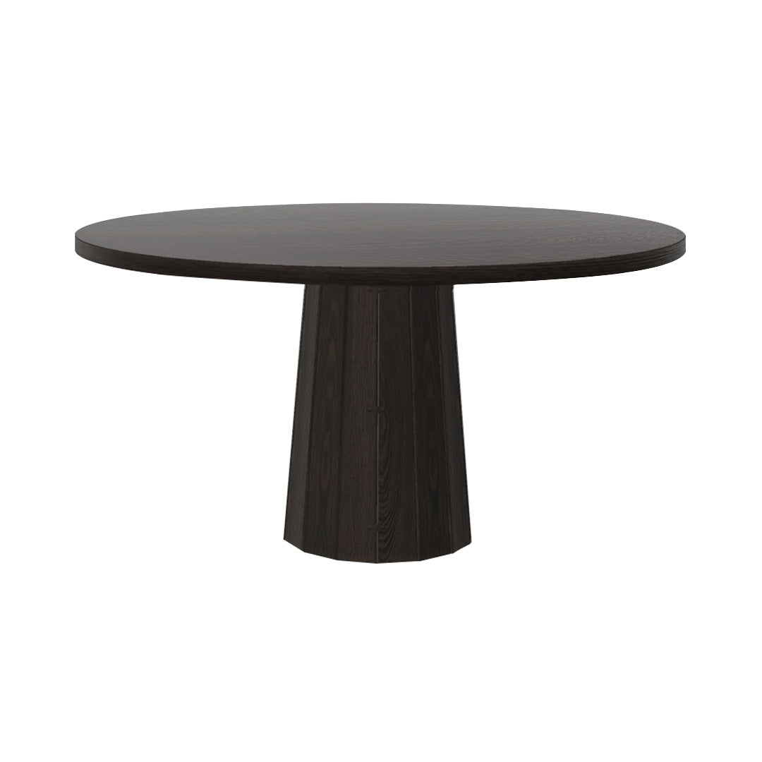 Container Round Table: Large + Bodhi Cover + Wenge Stained + Grey