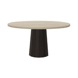 Container Round Table: Large + Bodhi Cover + White Wash Stained + Grey