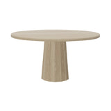 Container Round Table: Large + Bodhi Cover + White Wash Stained + White Wash