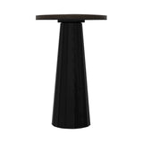 Container Bar Table: Bodhi Cover + Round + Grey Stained + Black Stained