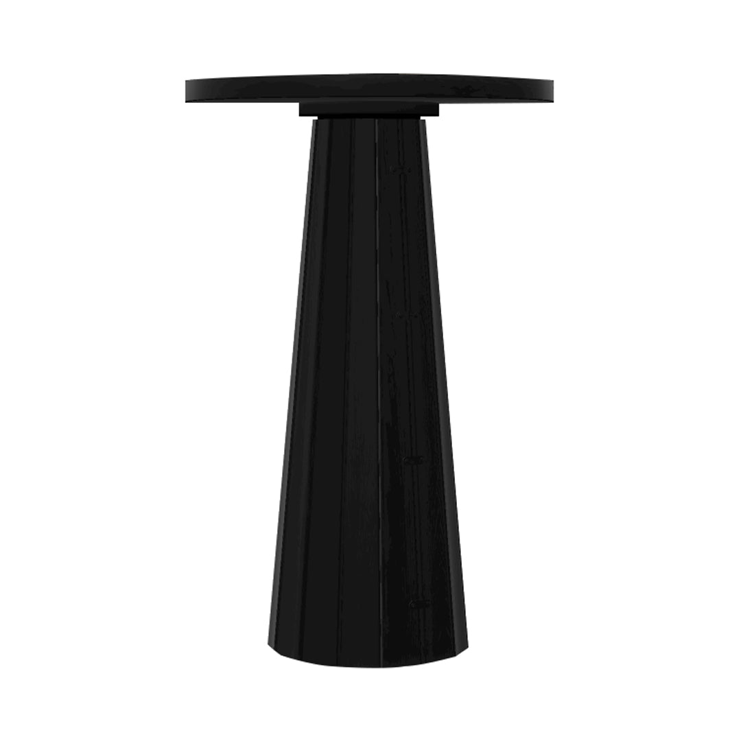 Container Bar Table: Bodhi Cover + Round + Black Stained + Black Stained
