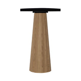 Container Bar Table: Bodhi Cover + Round + Jet Black + Natural Oil