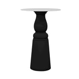 Container HPL Bar Table: New Antiques + Round+ White + Black