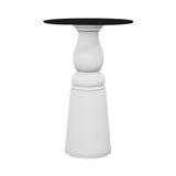 Container HPL Bar Table: New Antiques + Round + Black + White