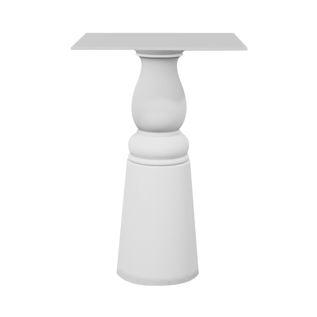 Container HPL Bar Table: New Antiques + Square + White + White