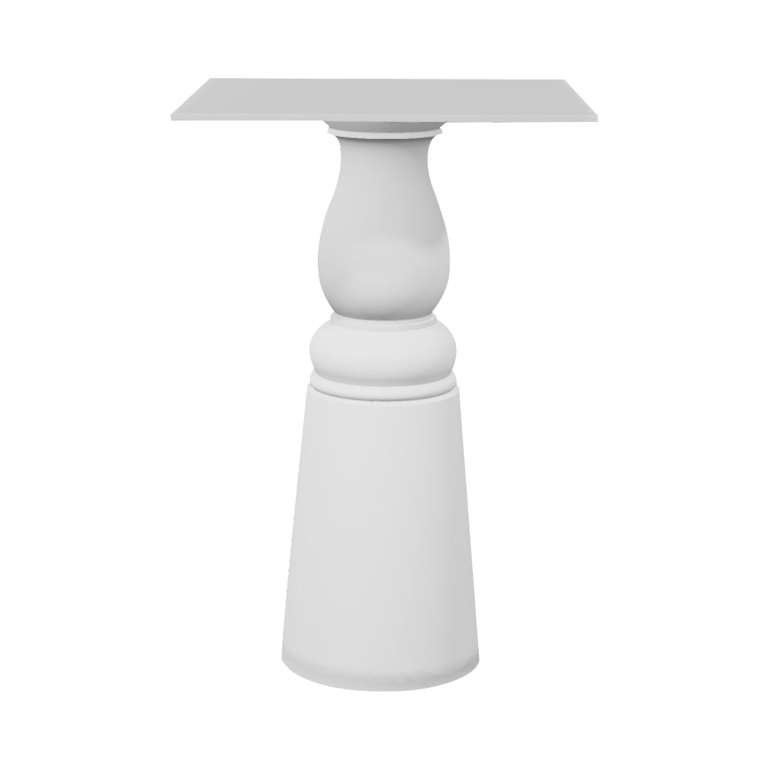 Container HPL Bar Table: New Antiques + Square + White + White
