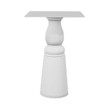Container HPL Bar Table: New Antiques + Square + White + White