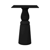 Container HPL Bar Table: New Antiques + Square + Black + Black