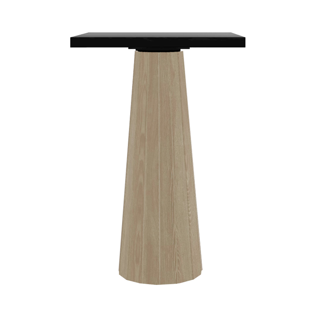 Container Bar Table: Bodhi Cover + Square + Black Stained + White Wash