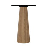 Container HPL Bar Table: Bodhi Cover + Round + Black + Natural Oil