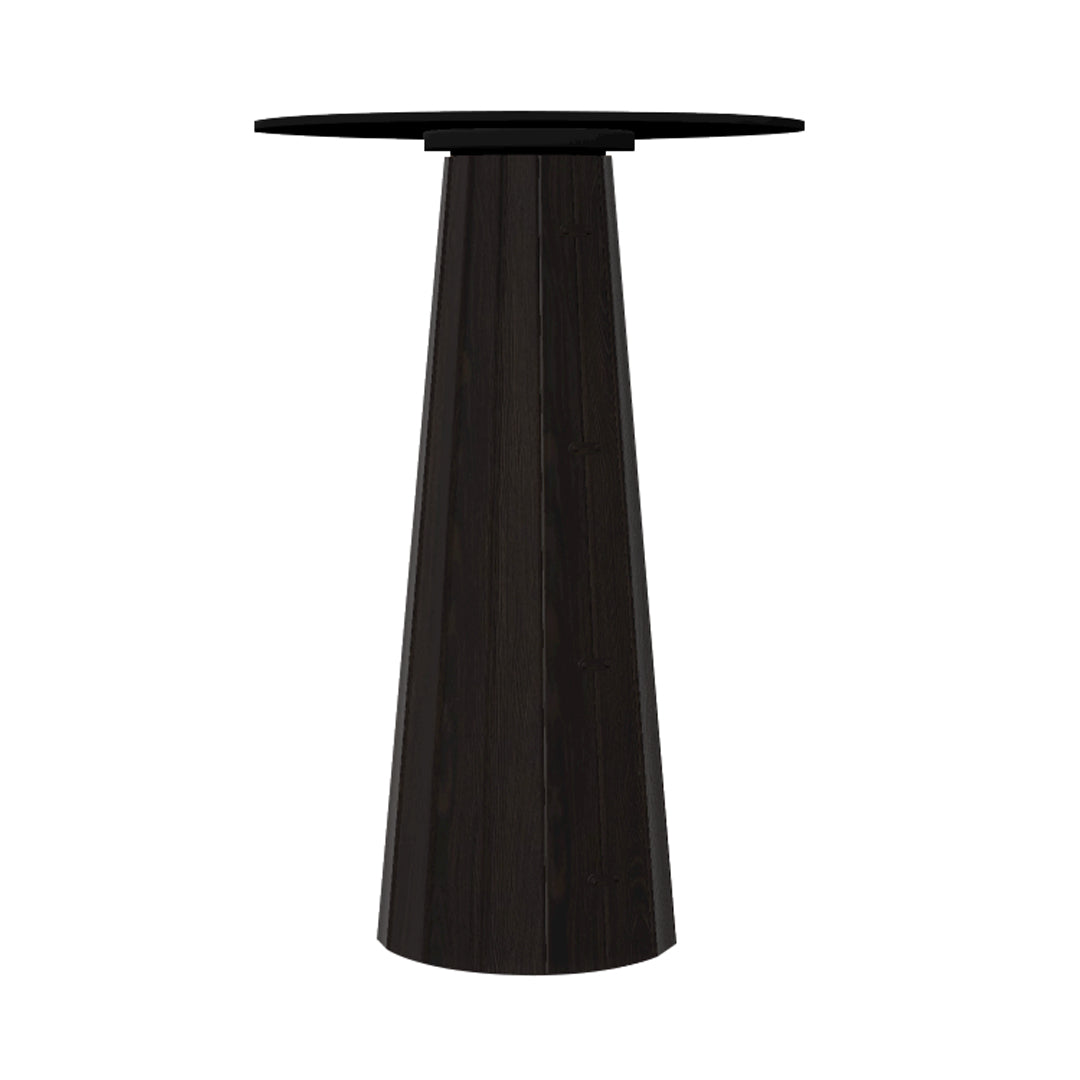 Container HPL Bar Table: Bodhi Cover + Round + Black + Wenge