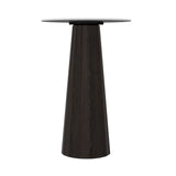 Container HPL Bar Table: Bodhi Cover + Round + White + Grey