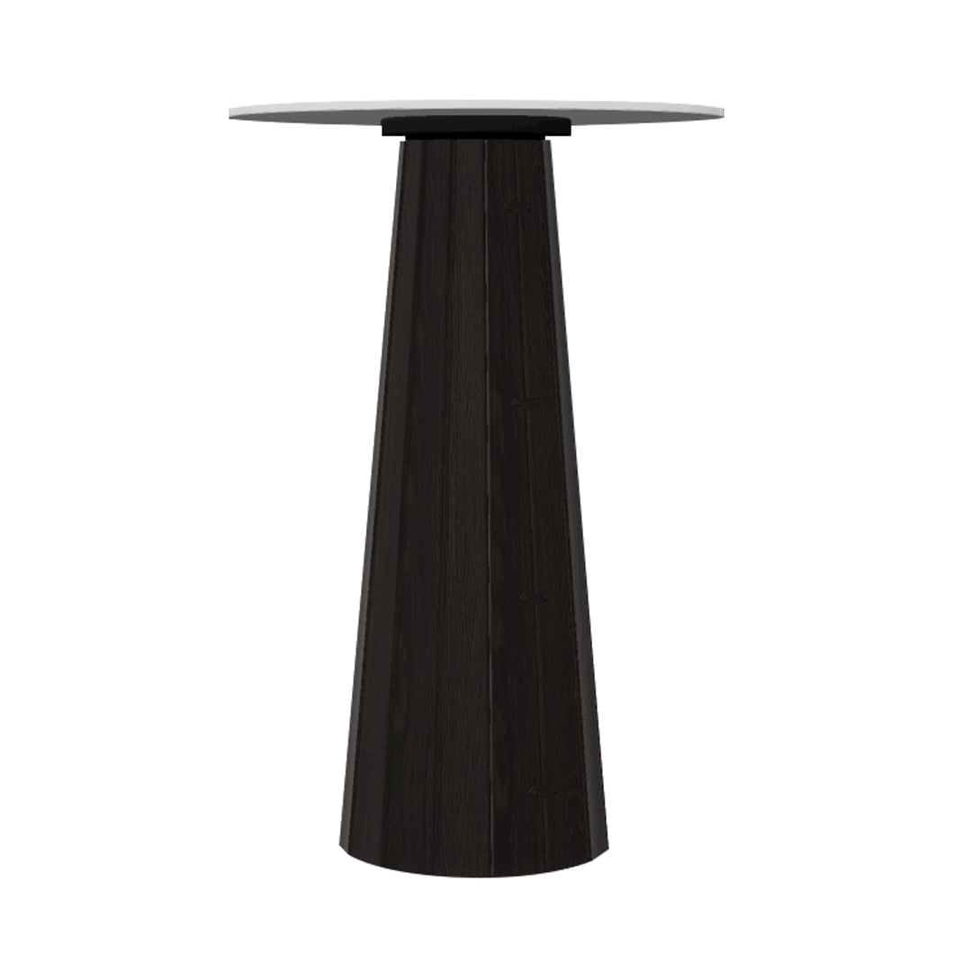 Container HPL Bar Table: Bodhi Cover + Round + White + Grey