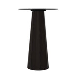 Container HPL Bar Table: Bodhi Cover + Round + White + Grey