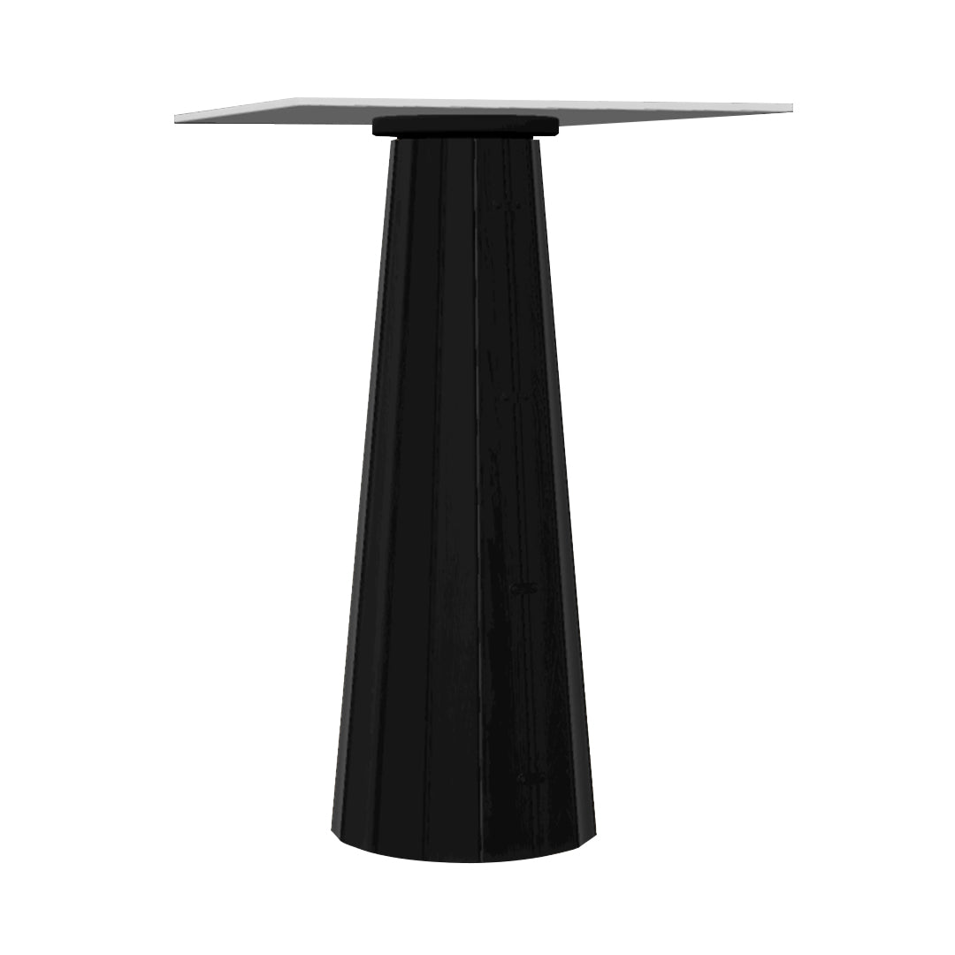 Container HPL Bar Table: Bodhi Cover + Square + White + Black