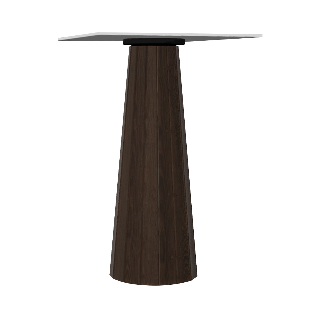 Container HPL Bar Table: Bodhi Cover + Square + White + Cinnamon