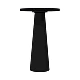 Container Bar Table: Round + Jet Black + Black