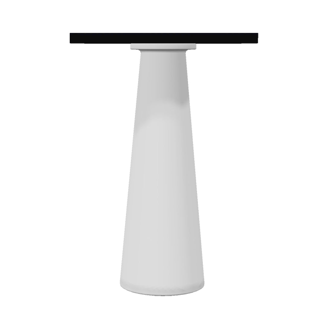 Container Bar Table: Square + Jet Black + White