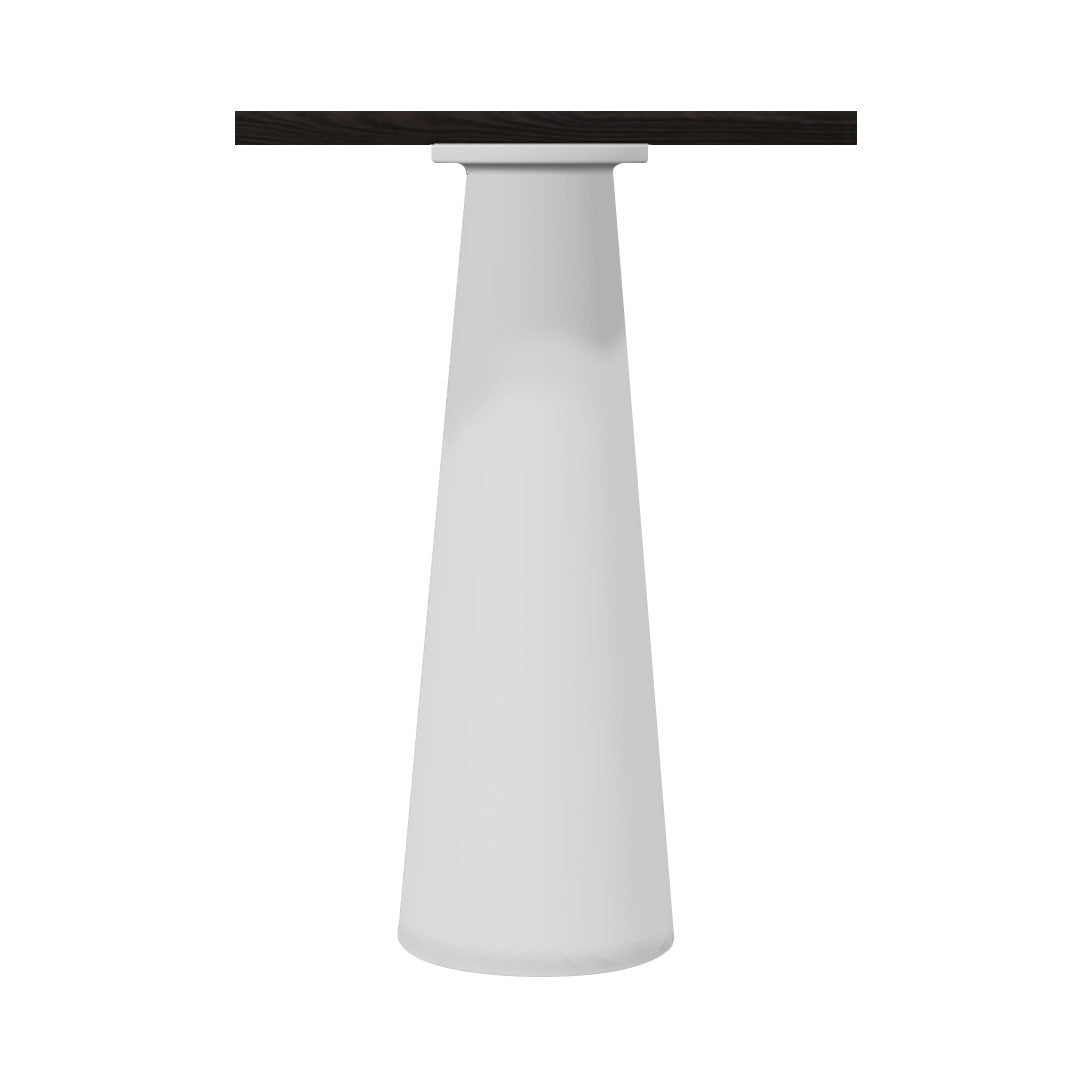 Container Bar Table: Square + Wenge Stained + White