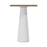 Container Bar Table: Square + Natural Oil + White