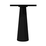 Container Bar Table: Square + Jet Black + Black