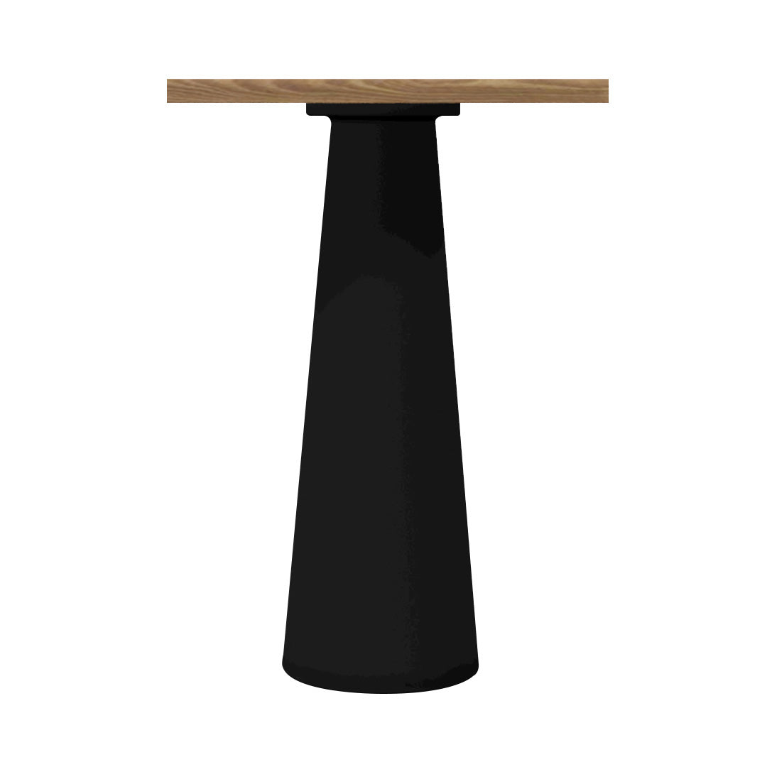Container Bar Table: Square + Natural Oil + Black