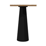 Container Bar Table: Square + Natural Oil + Black