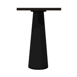 Container Bar Table: Square + Wenge Stained + Black
