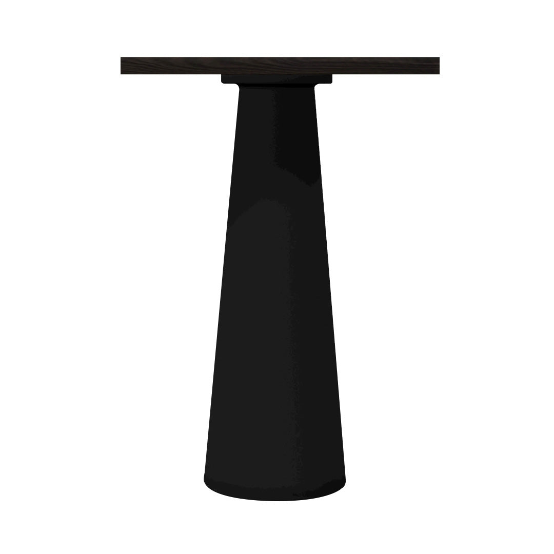 Container Bar Table: Square + Wenge Stained + Black