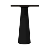 Container Bar Table: Square + Wenge Stained + Black