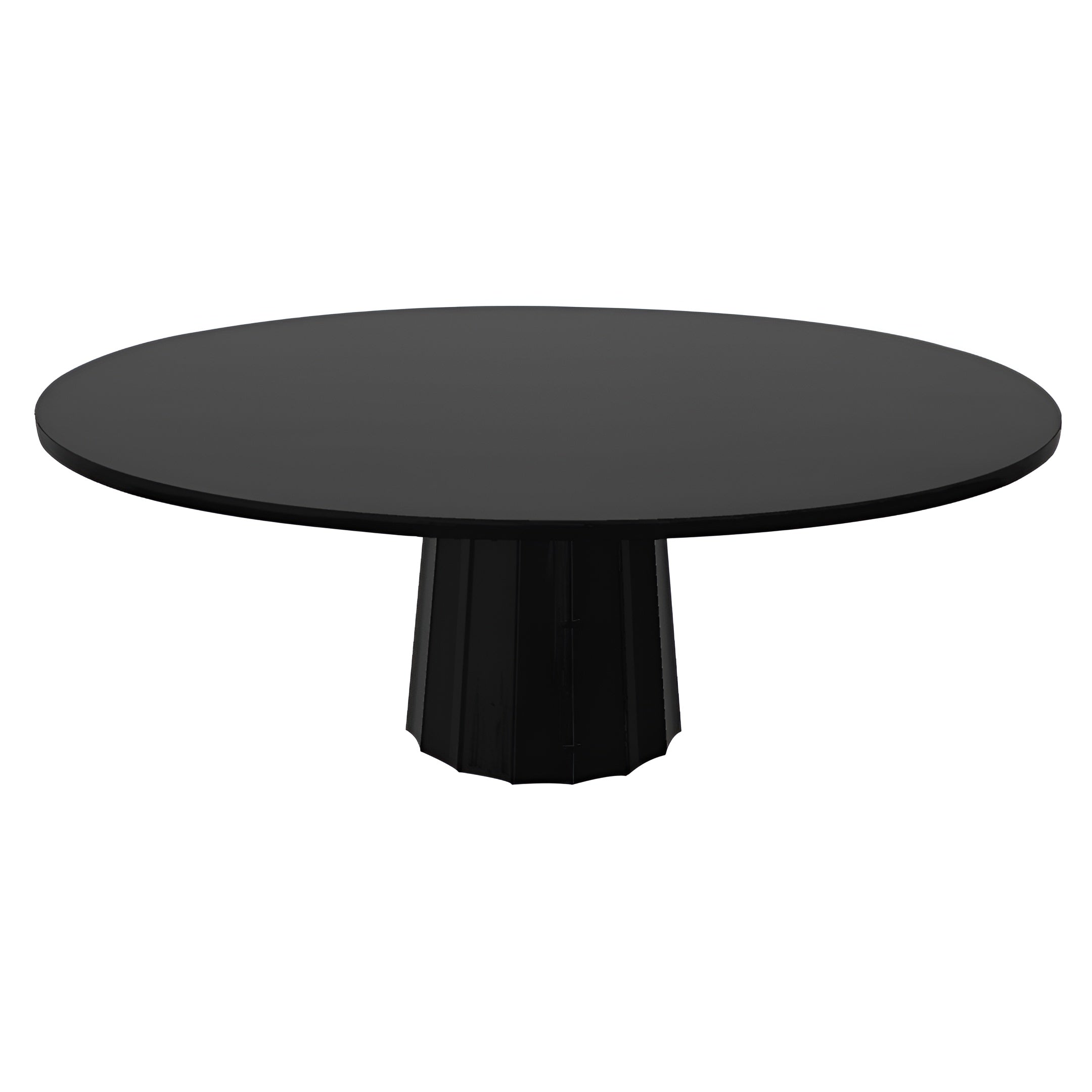 Container Oval Table: Small + Bodhi Cover + Black Stained + Black