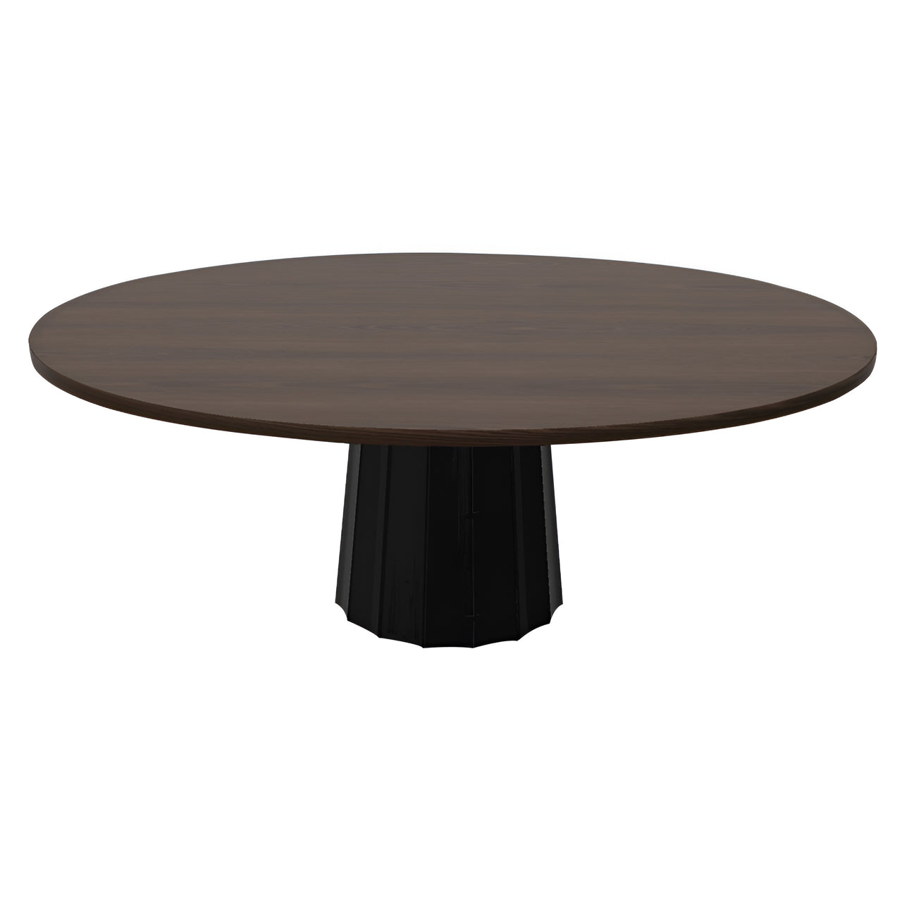Container Oval Table: Small + Bodhi Cover + Cinnamon Stained + Black