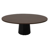 Container Oval Table: Small + Bodhi Cover + Cinnamon Stained + Black