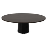 Container Oval Table: Small + Bodhi Cover + Wenge Stained + Black