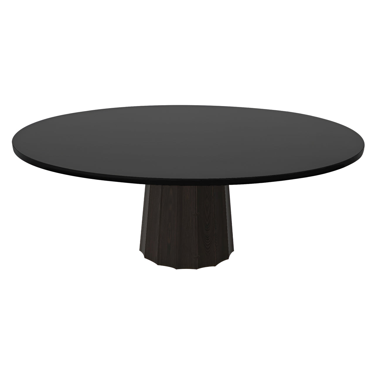 Container Oval Table: Small + Bodhi Cover + Black Stained + Cinnamon