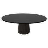 Container Oval Table: Small + Bodhi Cover + Black Stained + Cinnamon