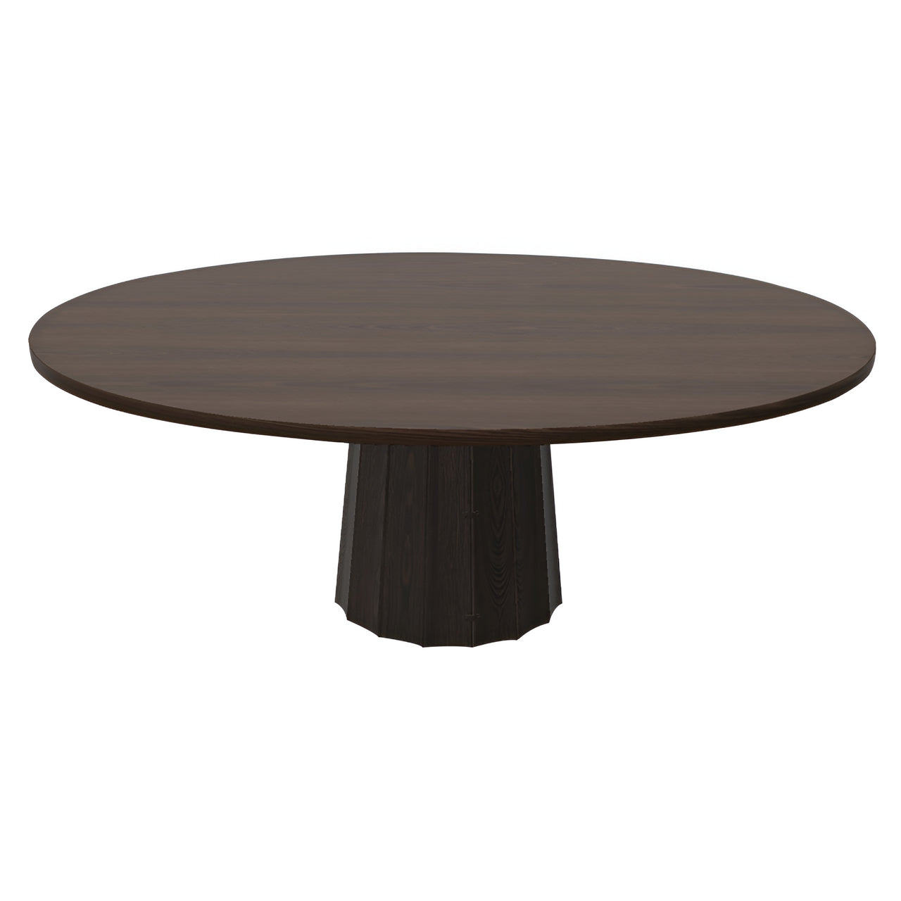 Container Oval Table: Small + Bodhi Cover + Cinnamon Stained + Wenge