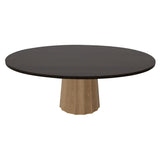 Container Oval Table: Small + Bodhi Cover + Wenge Stained + Natural Oil